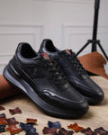 Toronto Negro -Tenis en cuero