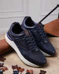 Milan Azul - Tenis en cuero
